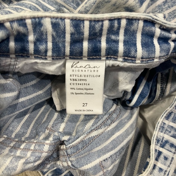 SIZE 7/27 KANCAN ESTILO WOMEN’S ULTRA HIGH RISE SUPER FLARE LEG BLUE DENIM JEANS - Picture 4 of 8